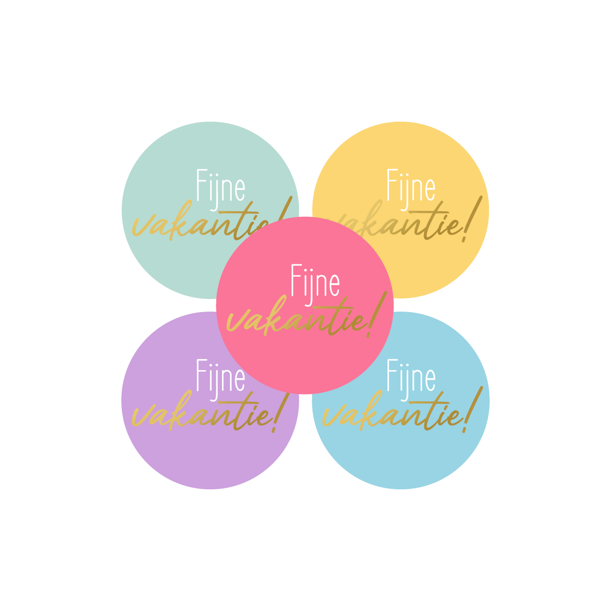 stickermix fijne vakantie