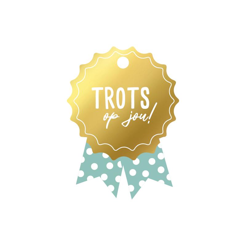 kadolabel medaille trots op jou