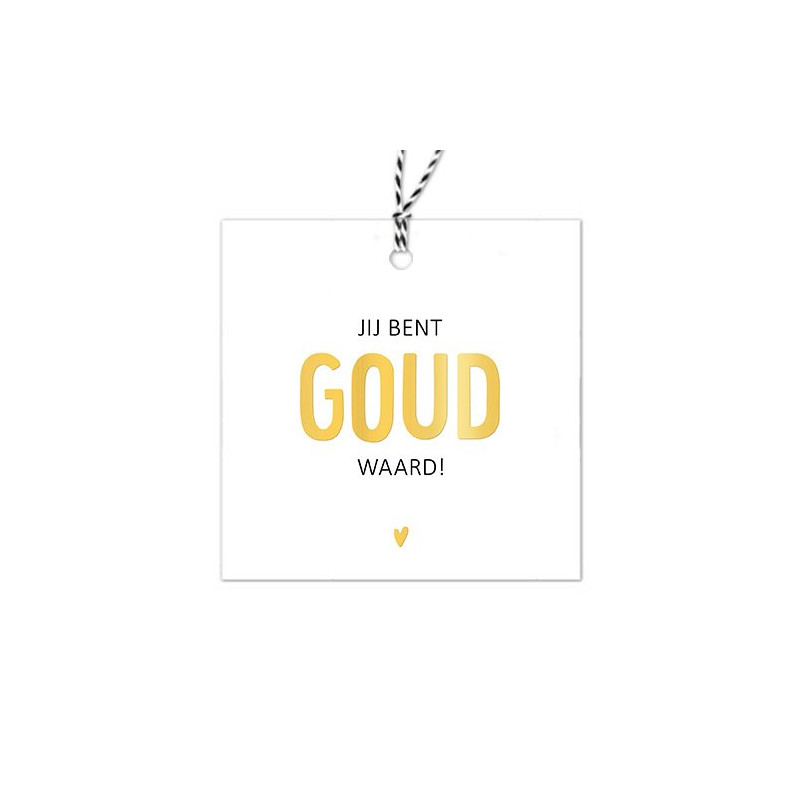 kadolabel goud waard goudfolie