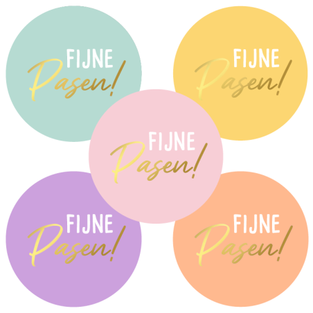 stickermix fijne pasen frisse kleuren