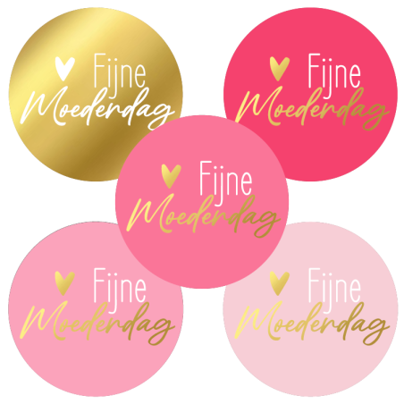 stickermix fijne moederdag roze