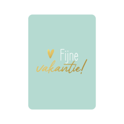 kaart mint fijne vakantie