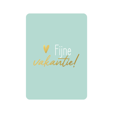 kaart mint fijne vakantie
