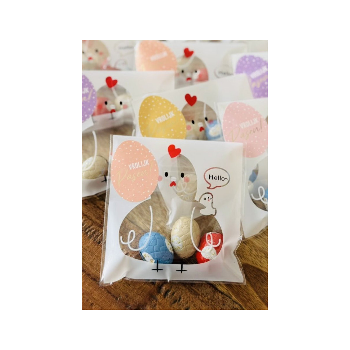 Sticker ei vrolijk pasen