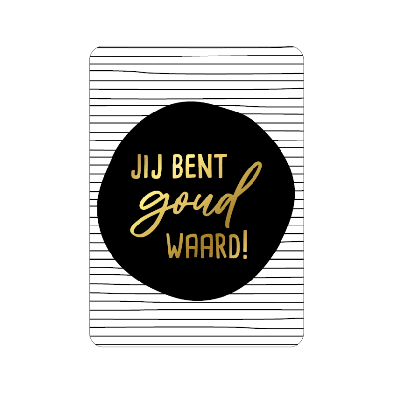 kaart goud waard goudfolie