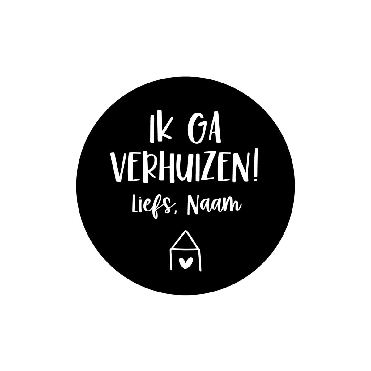 gepersonaliseerde stickers ik ga verhuizen