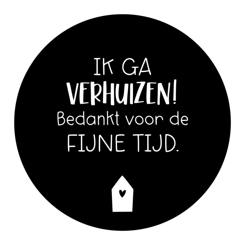 sticker verhuizen fijne tijd