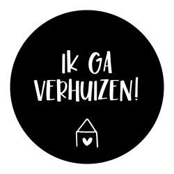 sticker ik ga verhuizen