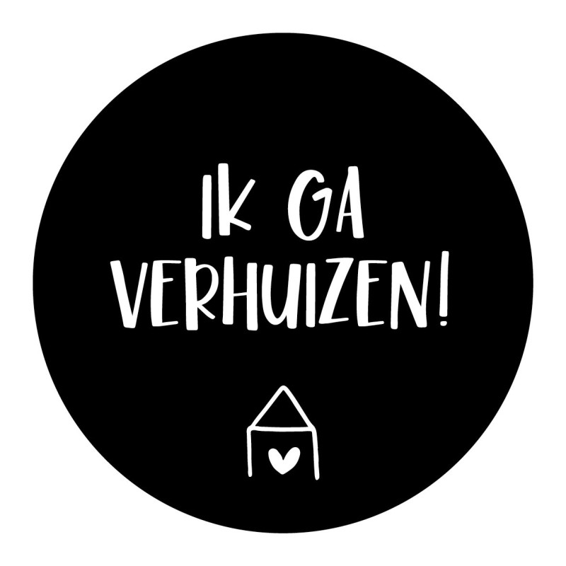 sticker ik ga verhuizen