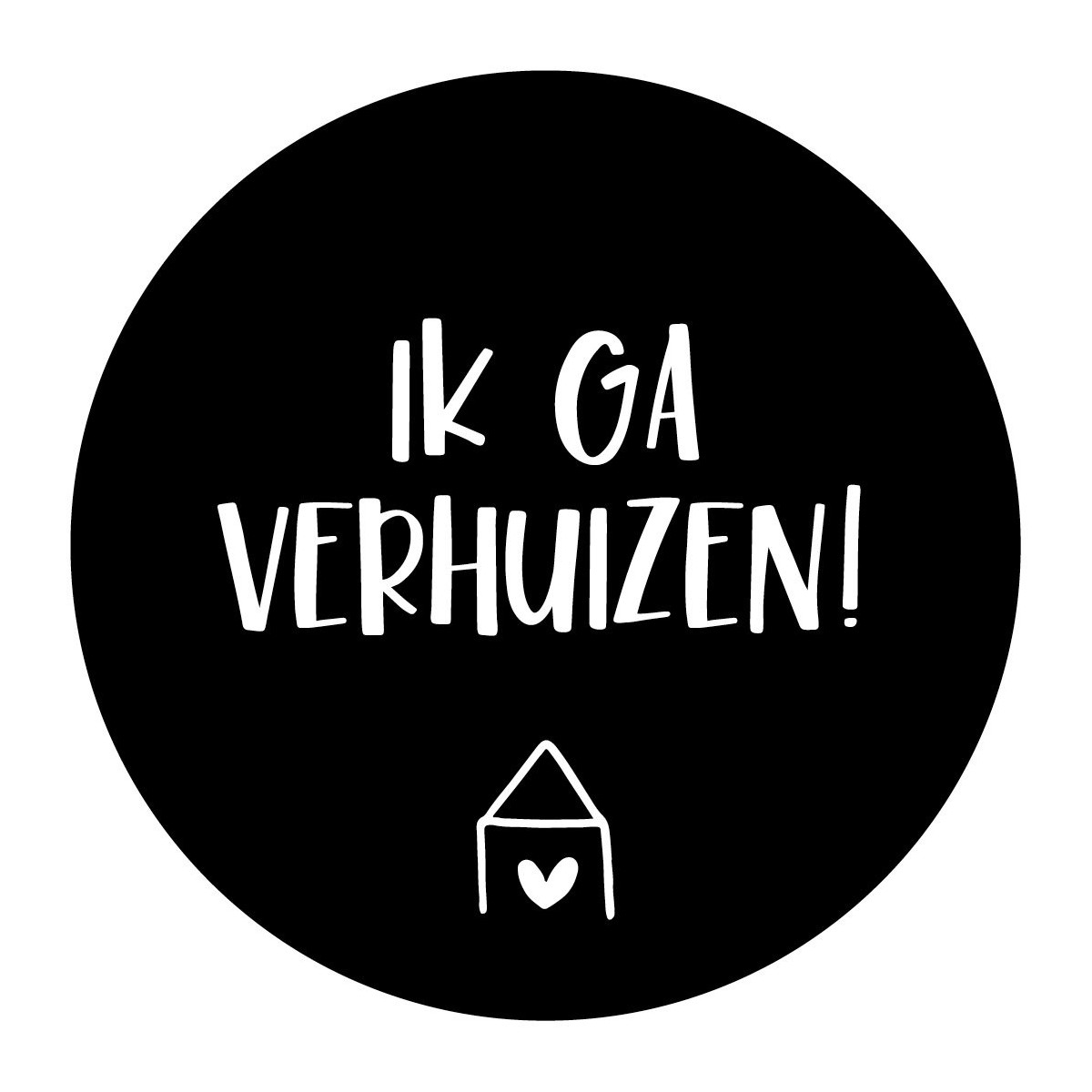 sticker ik ga verhuizen