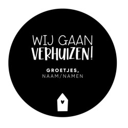 gepersonaliseerde stickers wij gaan verhuizen