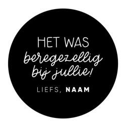 gepersonaliseerde stickervel beregezellig jullie