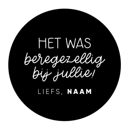 gepersonaliseerde stickervel beregezellig jullie