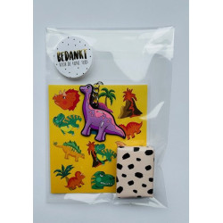 traktatie dino sleutelhanger