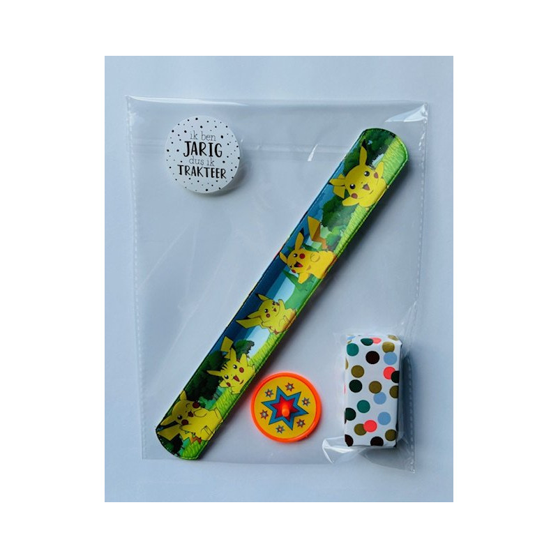 traktatie pokemon klaparmband