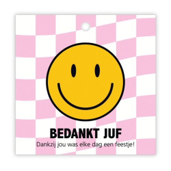 Kadolabel dubbel juf feestje