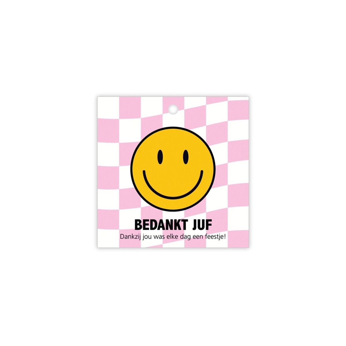 Kadolabel dubbel juf feestje
