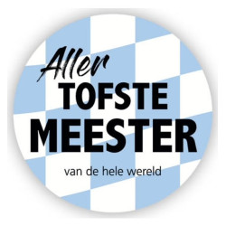 Ansichtkaart button aller tofste meester