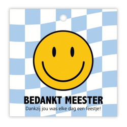 Kadolabel dubbel meester feestje