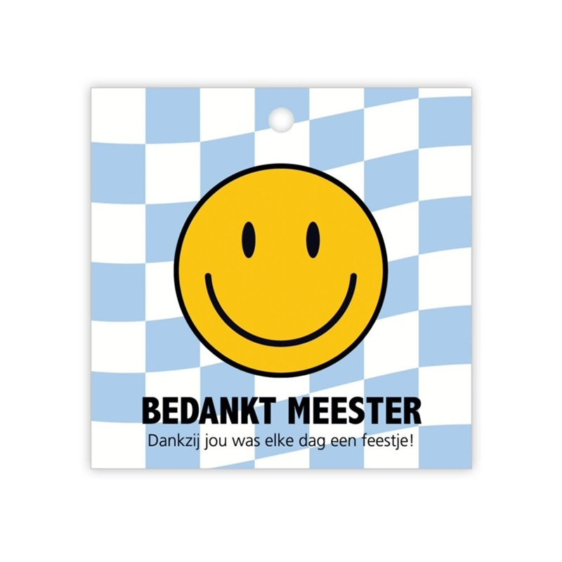 Kadolabel dubbel meester feestje