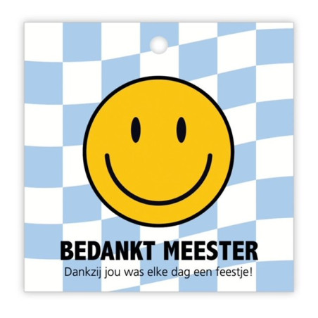 Kadolabel dubbel meester feestje