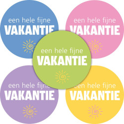 stickermix vakantie assorti zonnetje