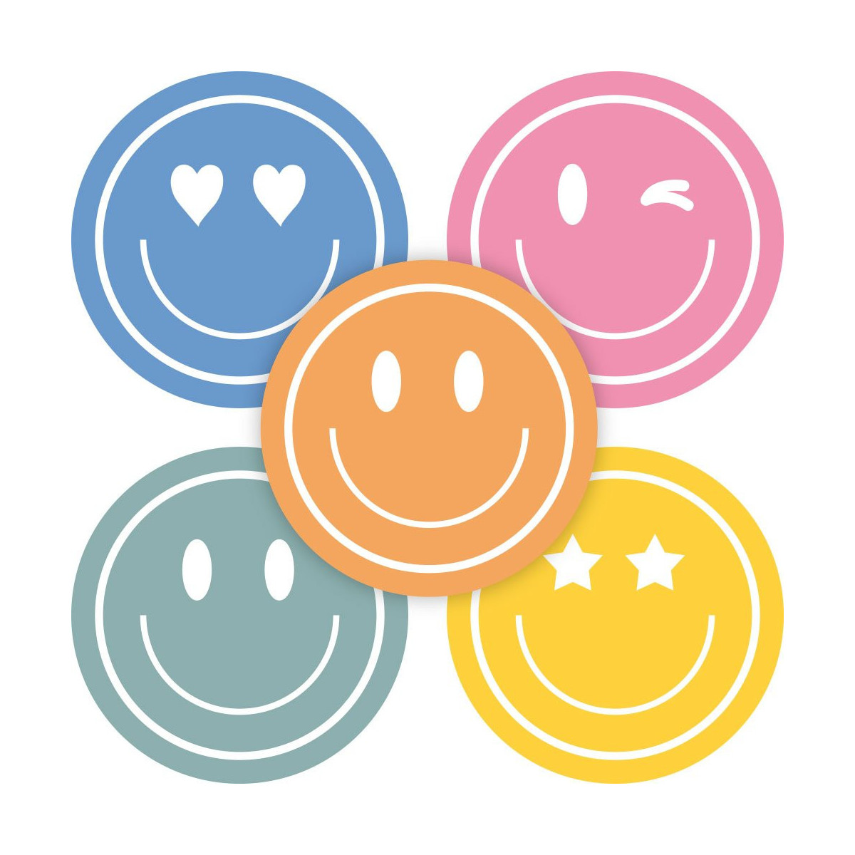 Stickermix happy smileys