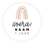 gepersonaliseerde stickervel regenboog
