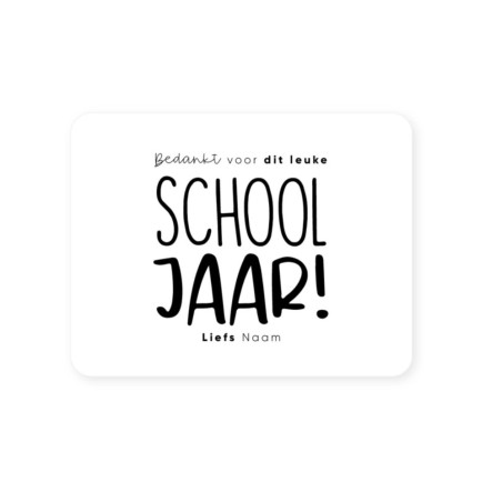 gepersonaliseerde sticker leuke schooljaar
