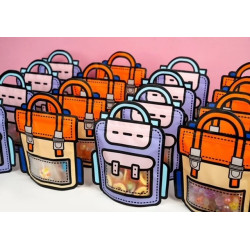 schooltas zakje oranje