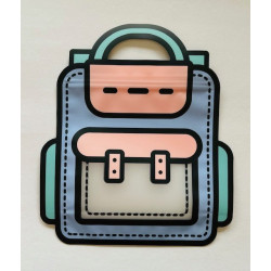 schooltas zakje lila roze