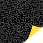 kadopapier smiley geel zwart