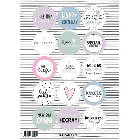stickervel pastel
