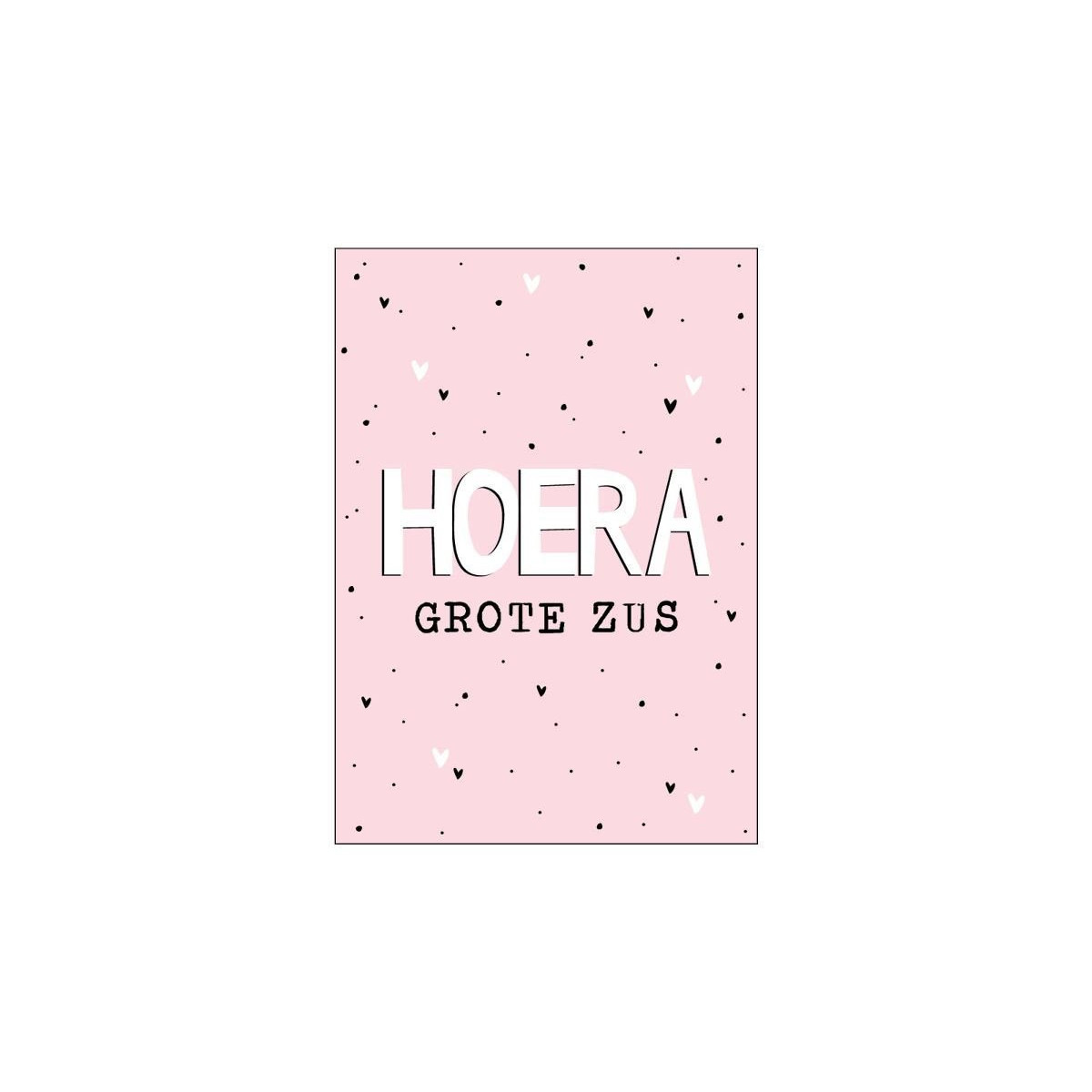 kaart hoera grote zus