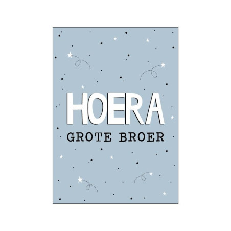 kaart hoera grote broer