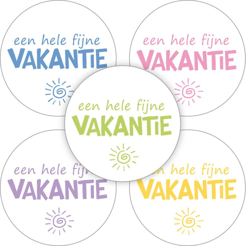 stickermix vakantie wit