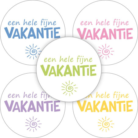 stickermix vakantie wit