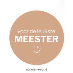 sticker leukste meester smiley