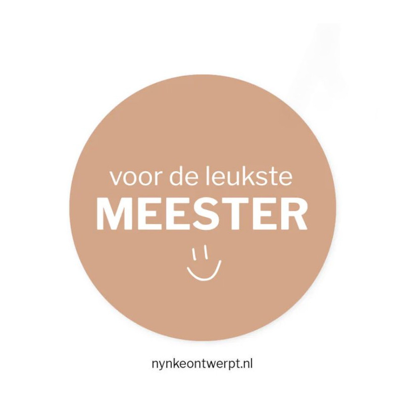 sticker leukste meester smiley
