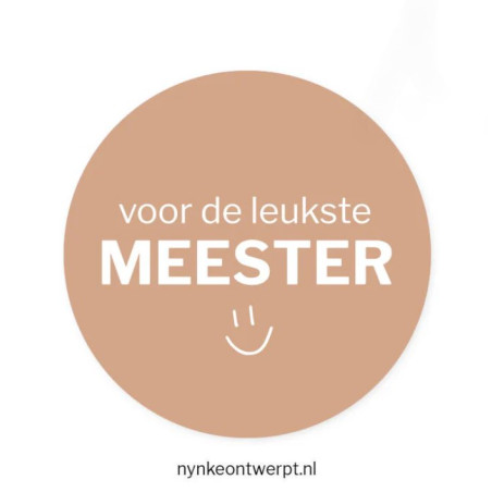 sticker leukste meester smiley