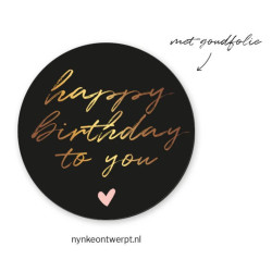 sticker happy birthday to you