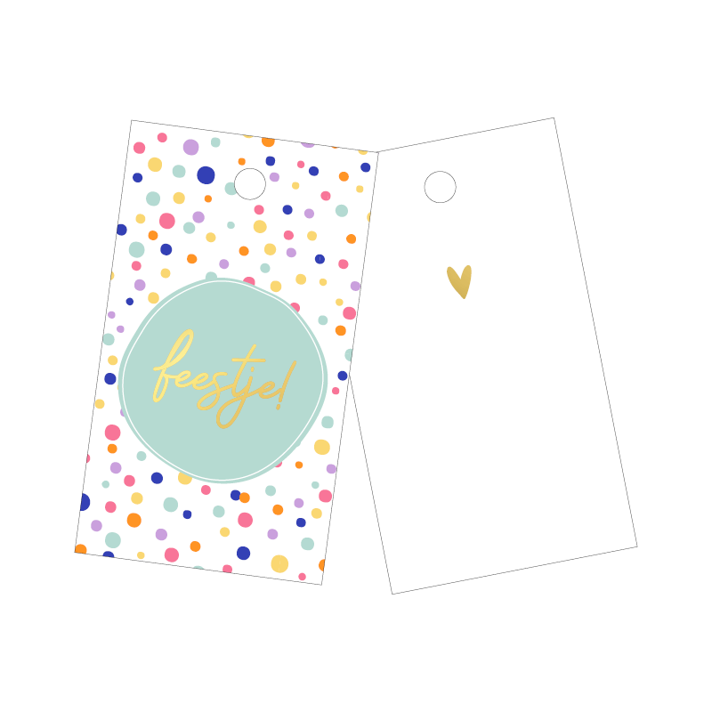 kadolabels confetti feest
