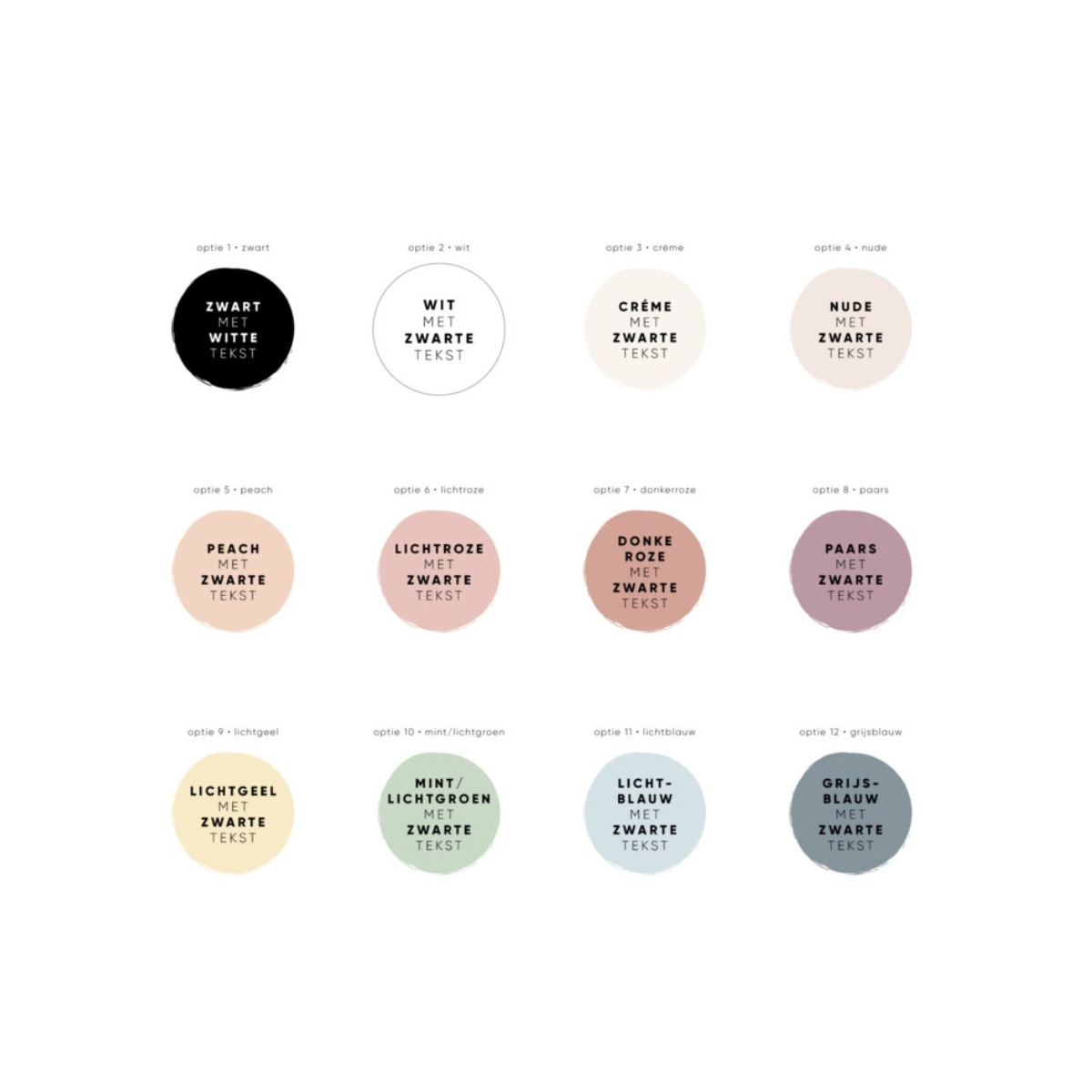 gepersonaliseerde stickervel matties zuur