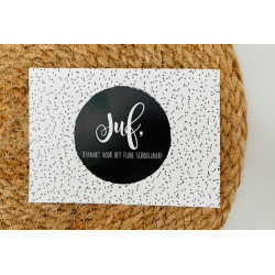 kaart juf bedankt fijne schooljaar