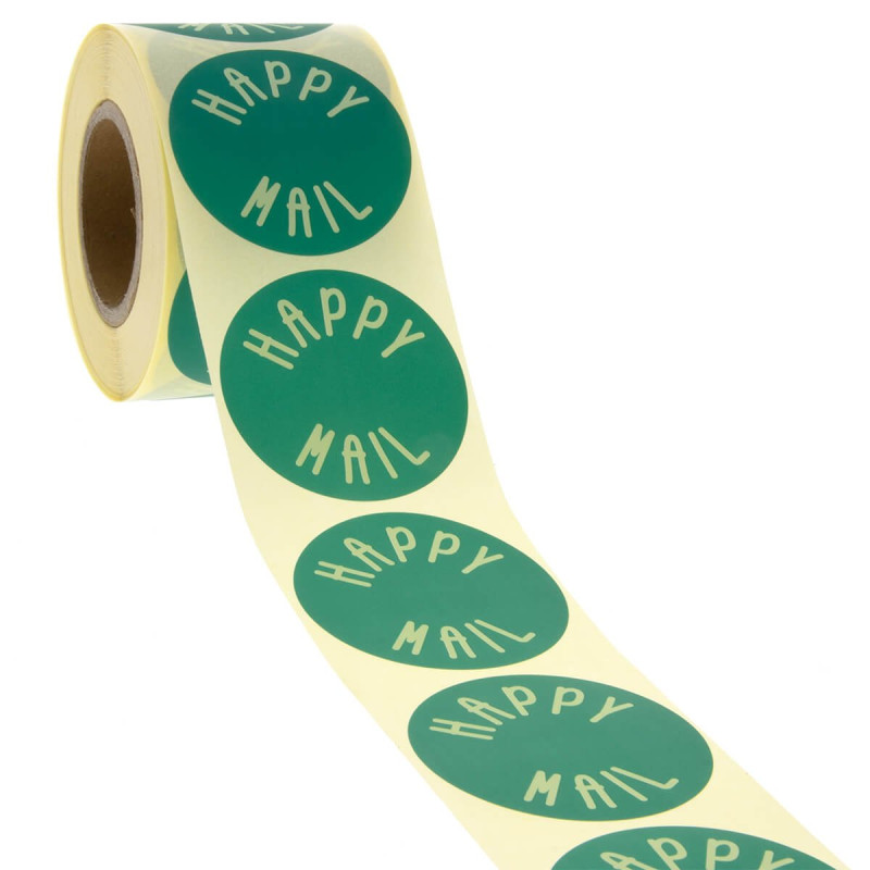 sticker happy mail groen