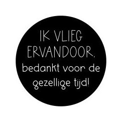 stickers vlieg er vandoor