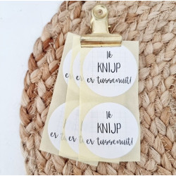 sticker knijp er tussenuit ruitje