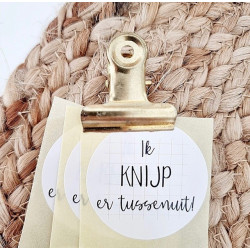 sticker knijp er tussenuit ruitje