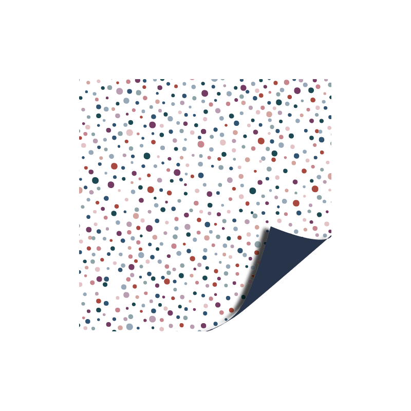 kadopapier confetti donkerblauw