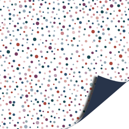 kadopapier confetti donkerblauw